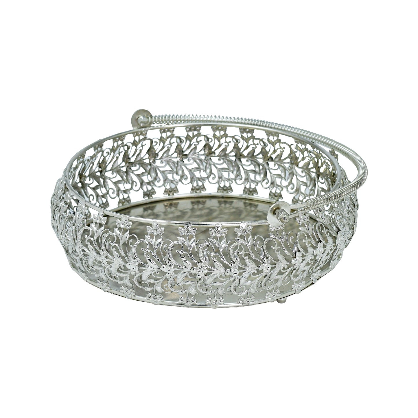 Chromix™ Silver Plated Vanity Basket/Tray
