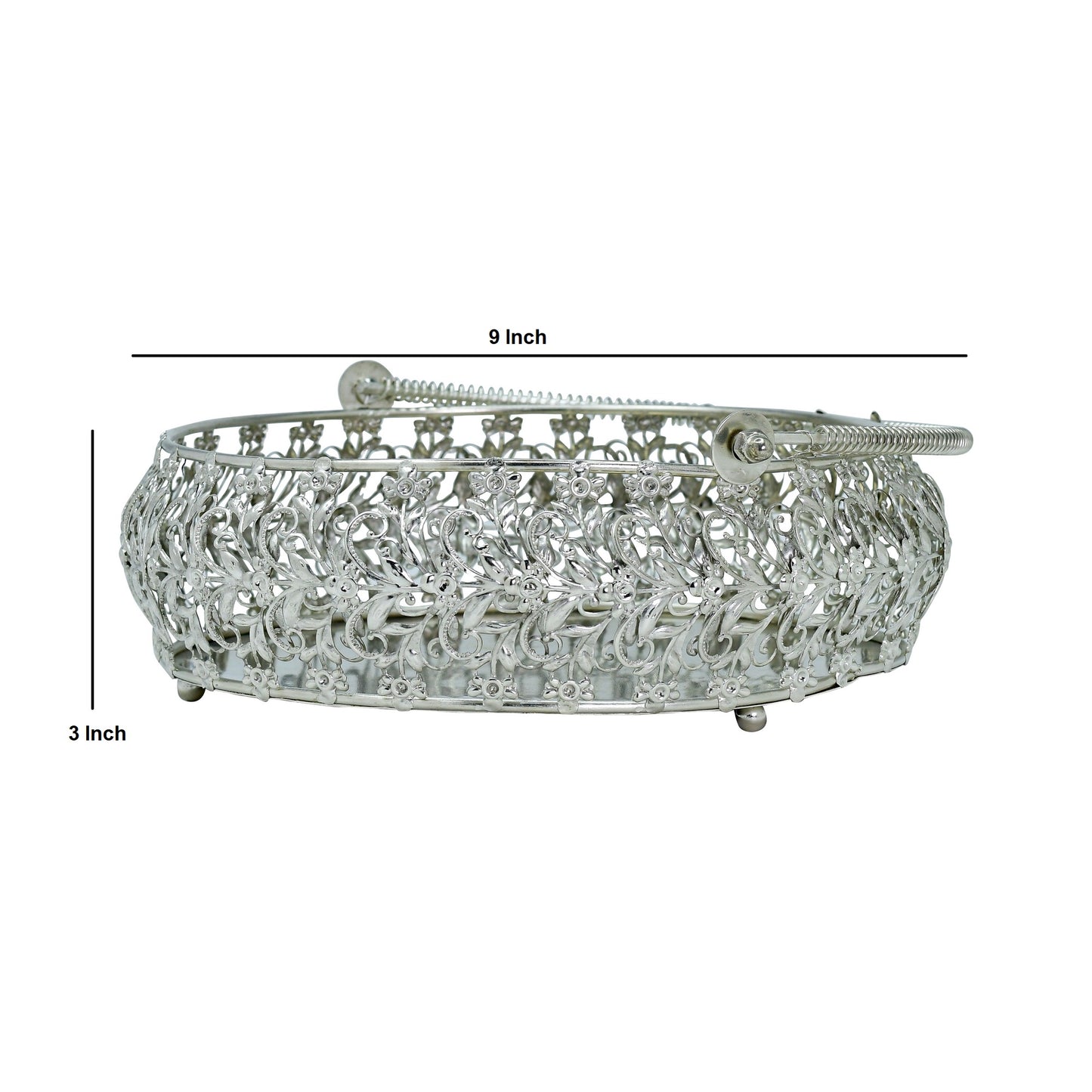 Chromix™ Silver Plated Vanity Basket/Tray