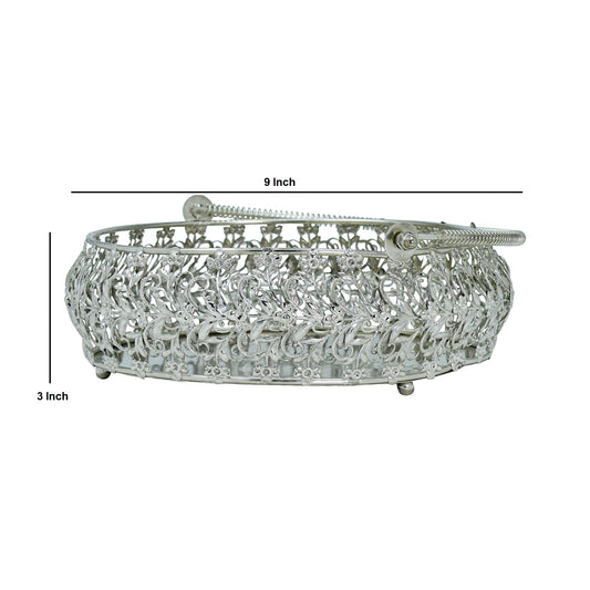 Chromix™ Silver Plated Vanity Basket/Tray