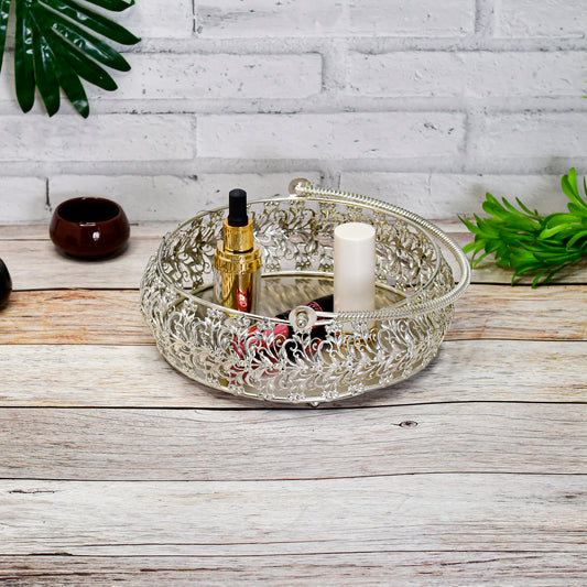 Chromix™ Silver Plated Vanity Basket/Tray