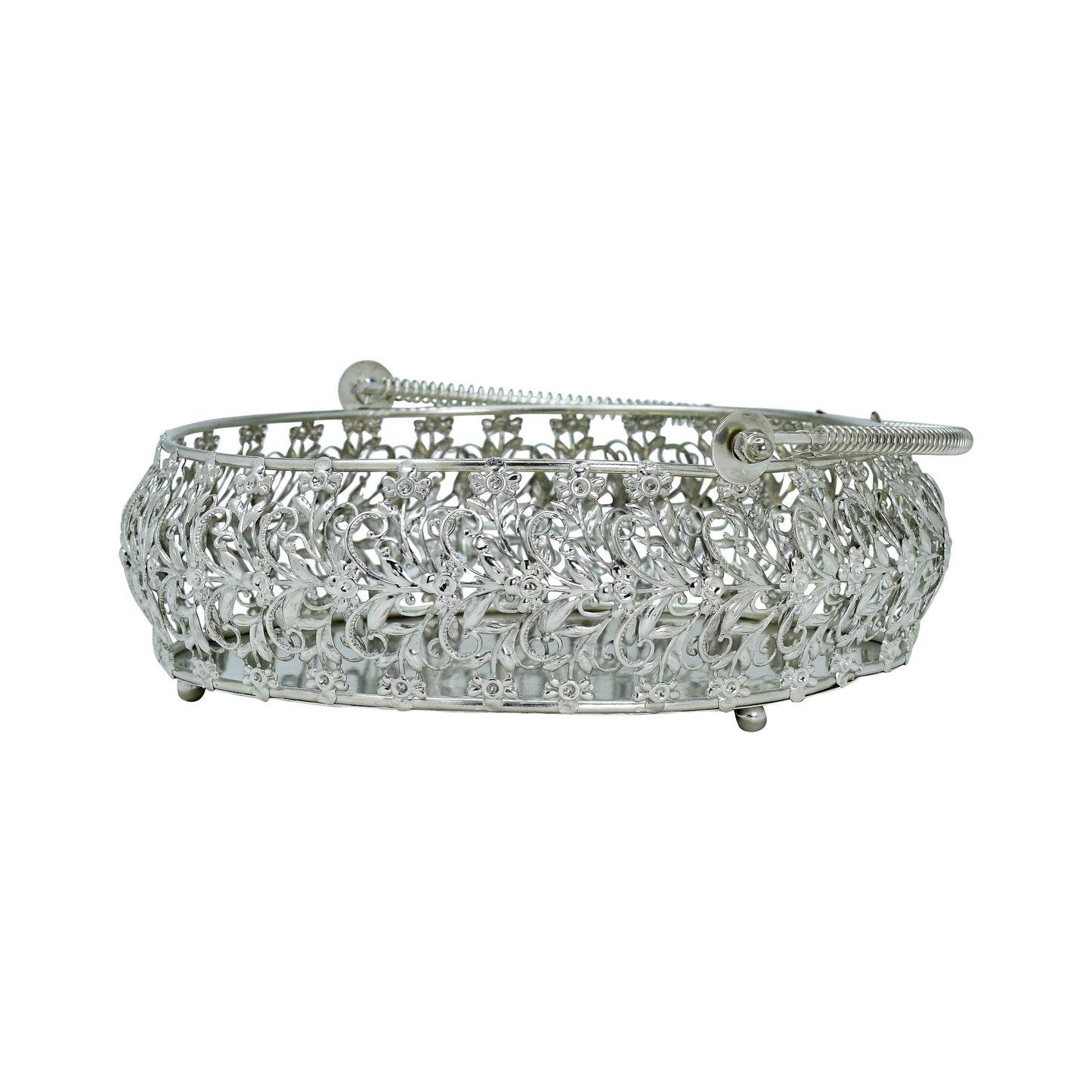 Chromix™ Silver Plated Vanity Basket/Tray