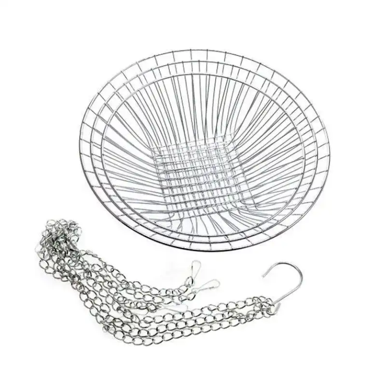 3-Tier Hanging Fruit Basket – Space-Saving Metal Wire Storage for Kitchen & Pantry